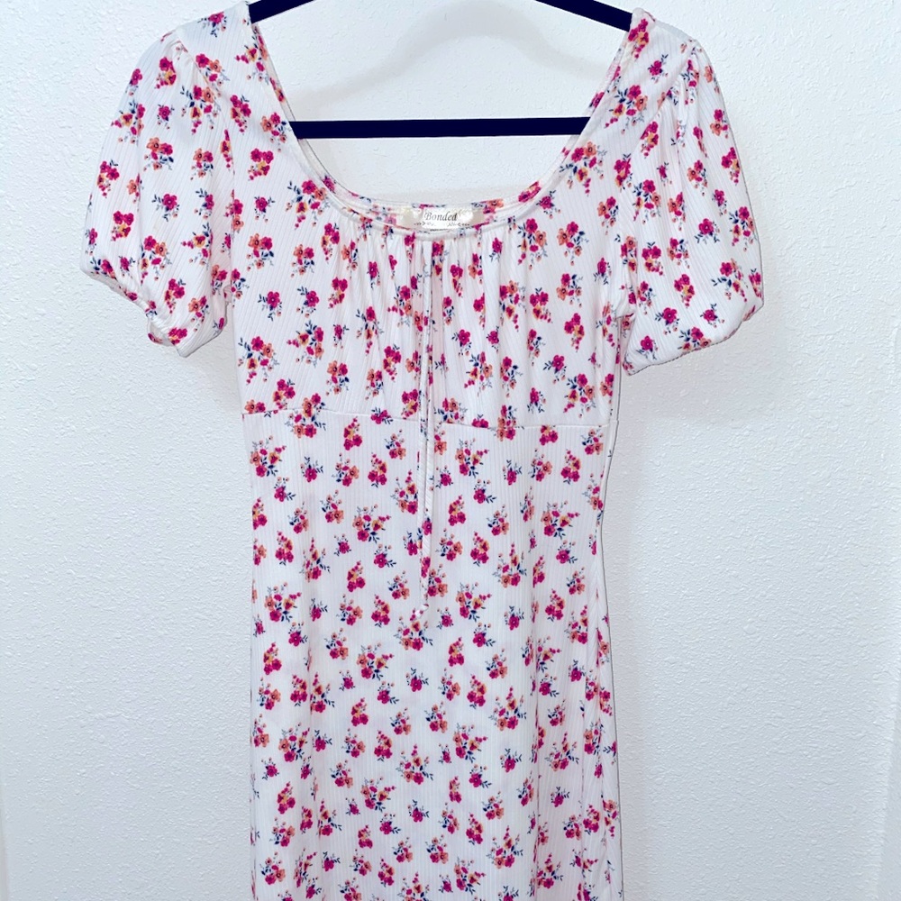 White floral dress